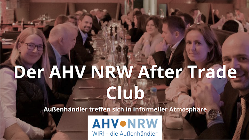 Medienarbeit beim ATC - After Trade Club 03/2024 des AHV.NRW e.V.